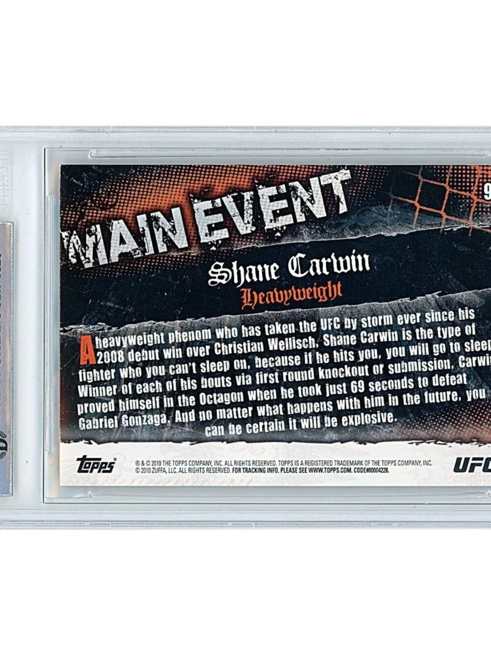 UFC 2010 topps